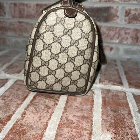 AUTHENTIC GUCCI WEB VINTAGE CLASSIC OPHIDIA SMALL BOSTON BAG - Picture 4 of 16